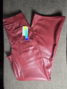 Kohl's Cabernet Faux Leather Pants